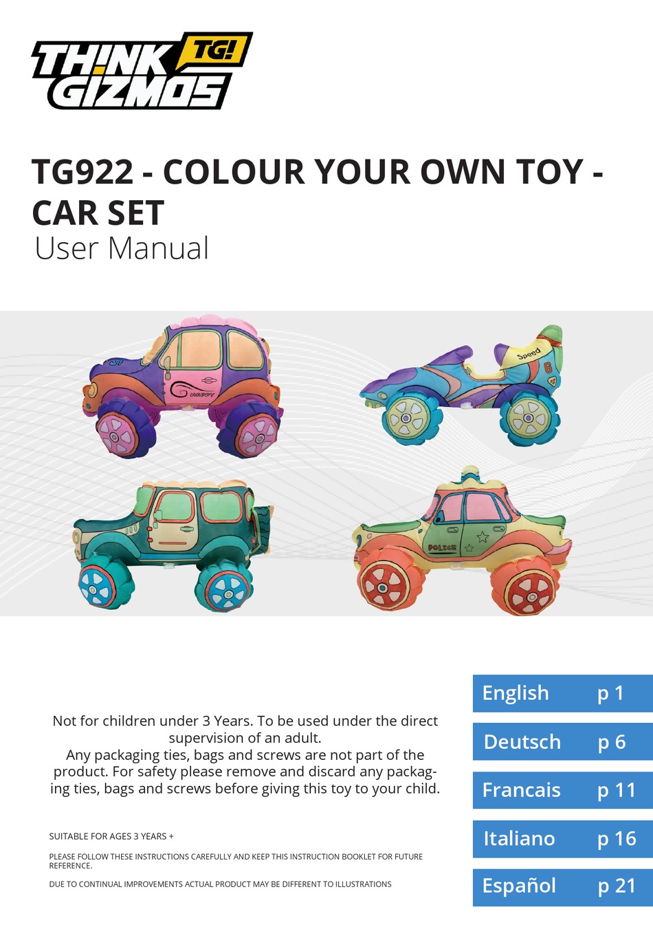 THINK GIZMOS TG922 USER MANUAL Pdf Download ManualsLib