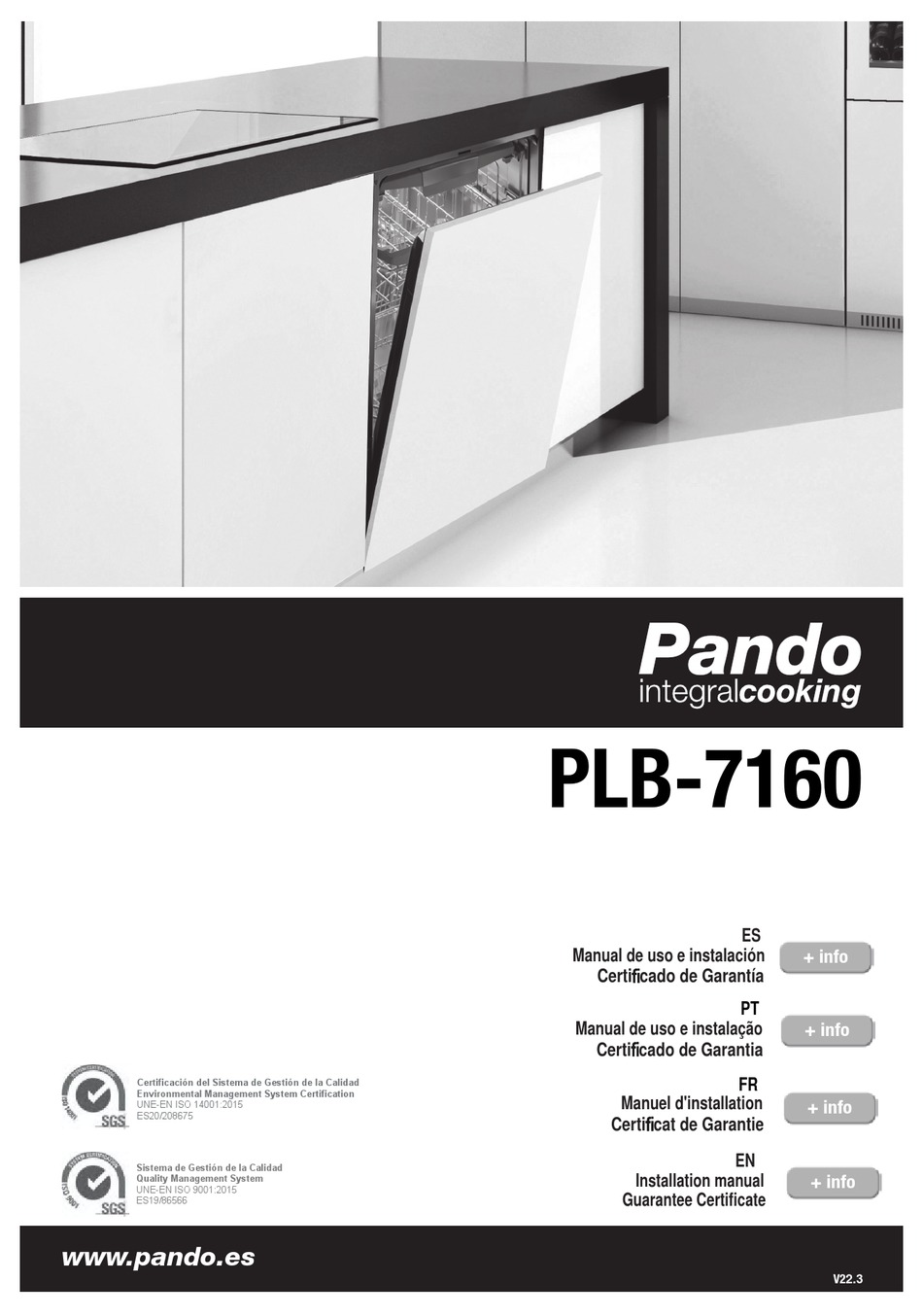 Lavavajillas - PLI-7360 - Pando