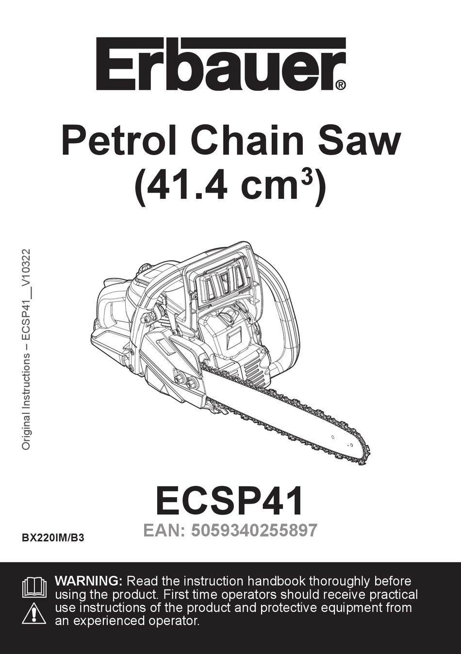 ERBAUER ECSP41 ORIGINAL INSTRUCTIONS MANUAL Pdf Download ManualsLib