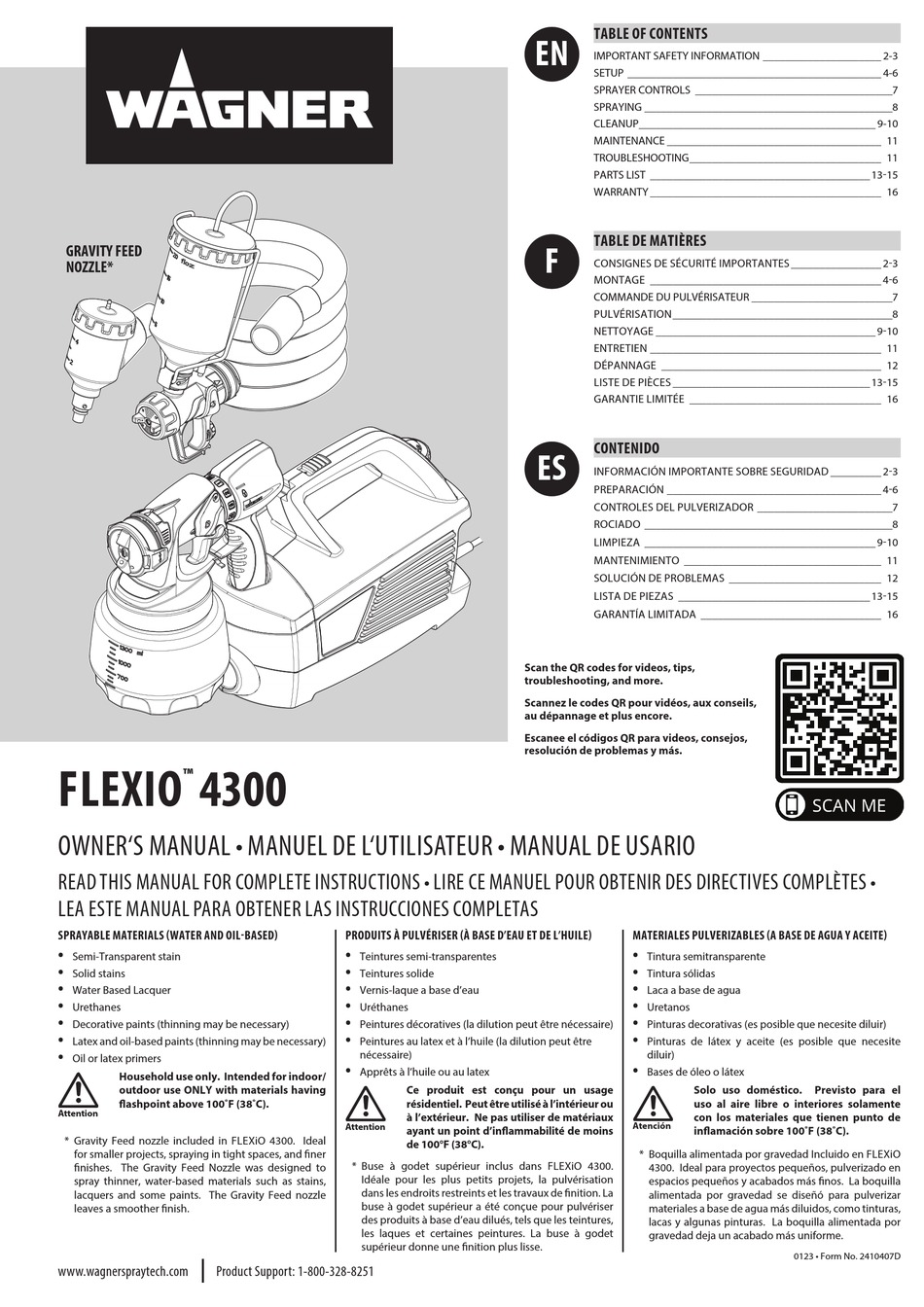 WAGNER FLEXIO 4300 OWNER