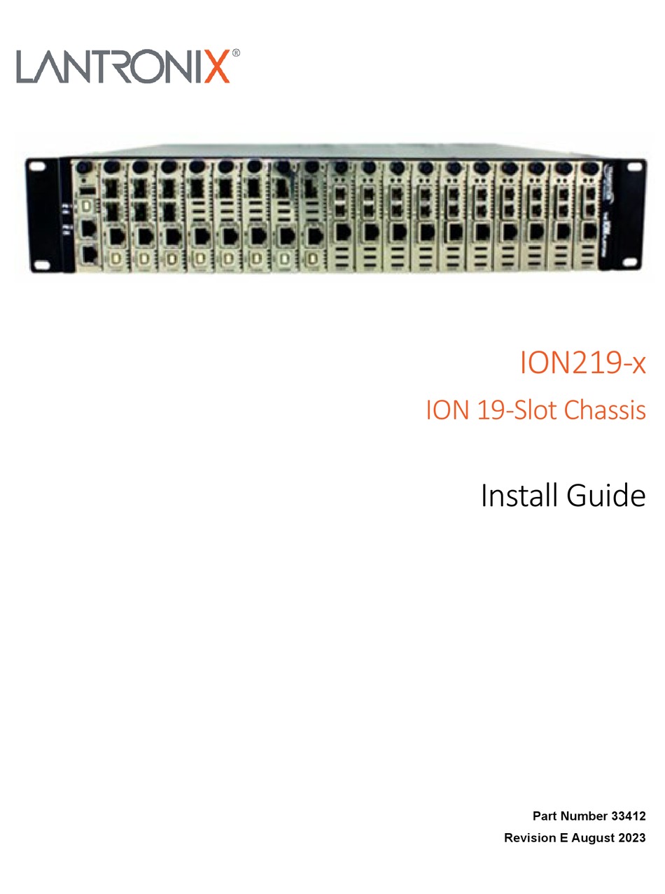 LANTRONIX ION219 SERIES INSTALL MANUAL Pdf Download ManualsLib