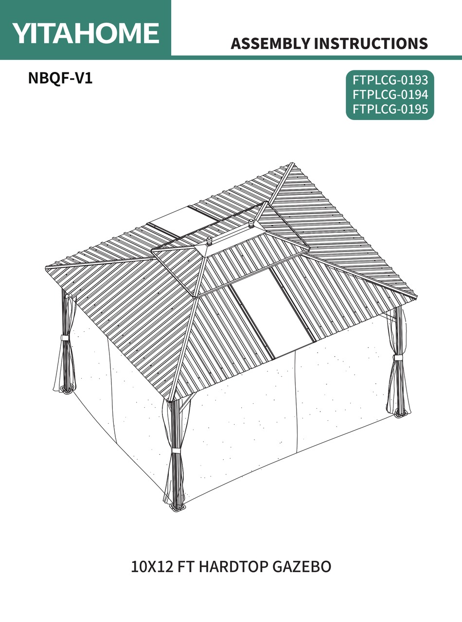 YITAHOME FTPLCG0193 ASSEMBLY INSTRUCTIONS MANUAL Pdf Download ManualsLib
