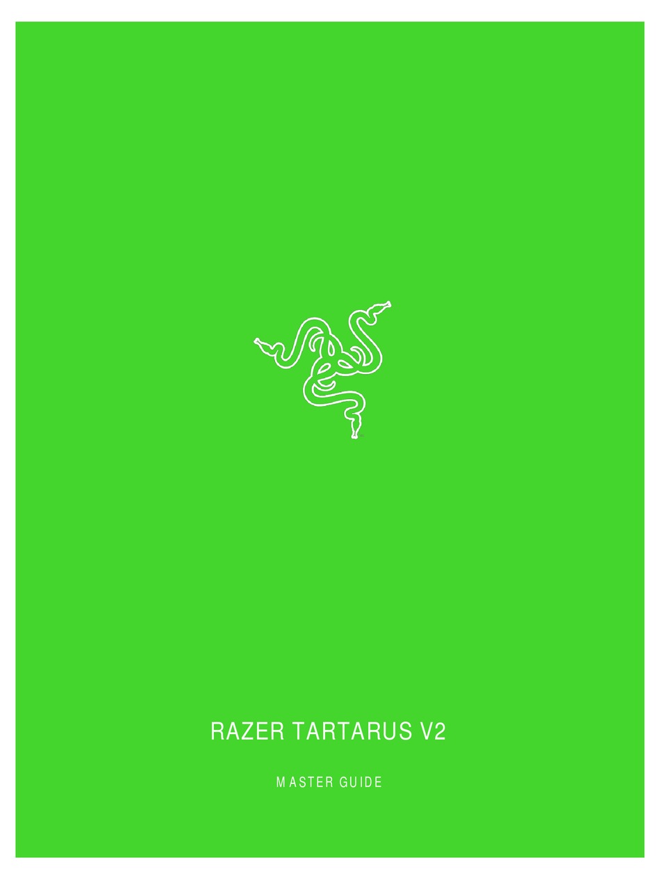 RAZER TARTARUS V2 MASTER MANUAL Pdf Download ManualsLib