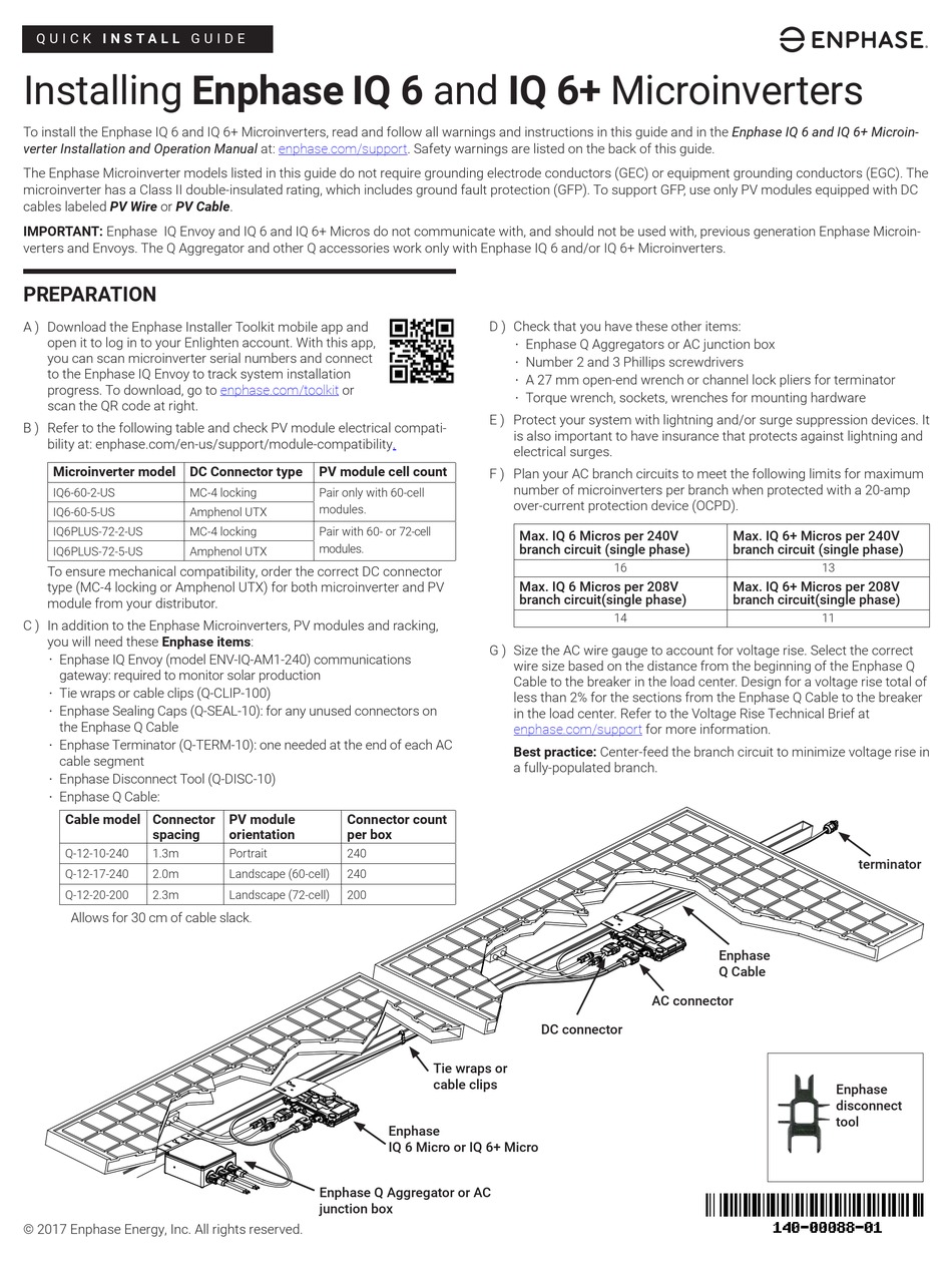 ENPHASE IQ 6 SERIES QUICK INSTALL MANUAL Pdf Download ManualsLib