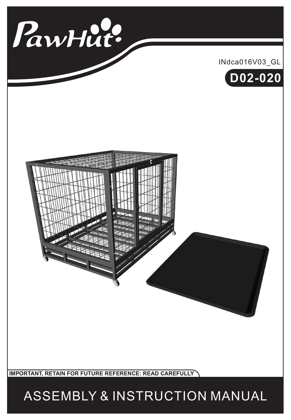 PAWHUT D02020 ASSEMBLY & INSTRUCTION MANUAL Pdf Download ManualsLib