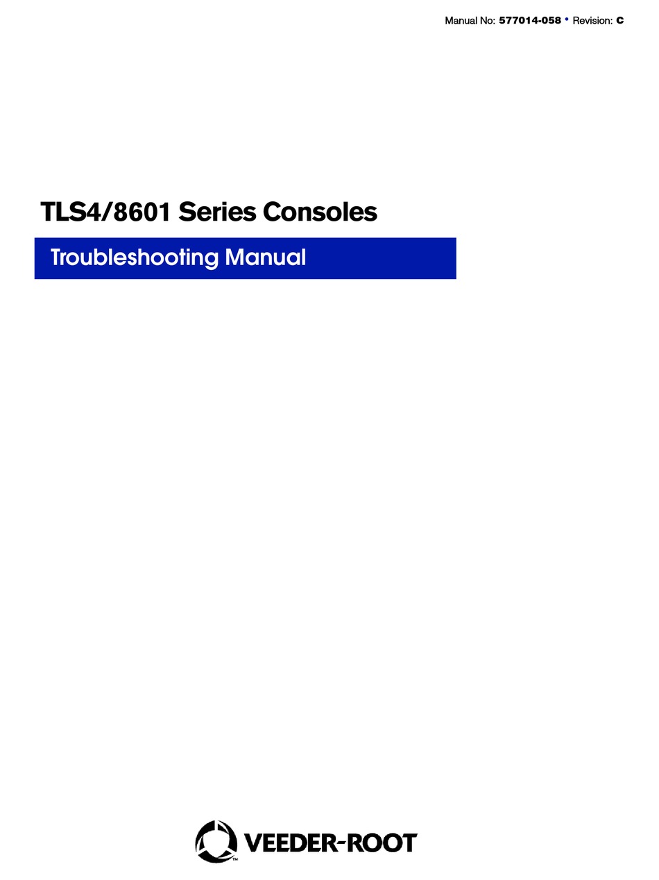 Veeder Root Tls48601 Series Troubleshooting Manual Pdf Download Manualslib 0289