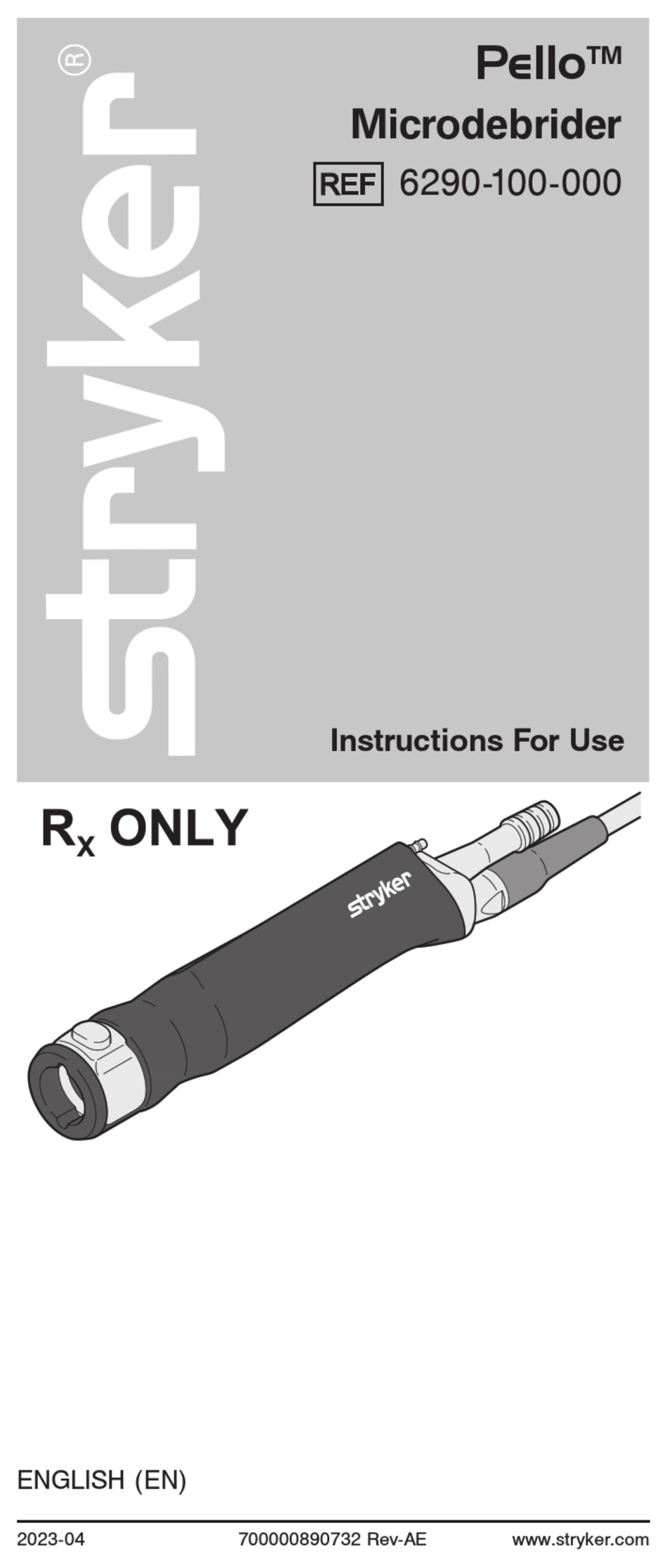 STRYKER PELLO INSTRUCTIONS FOR USE MANUAL Pdf Download ManualsLib