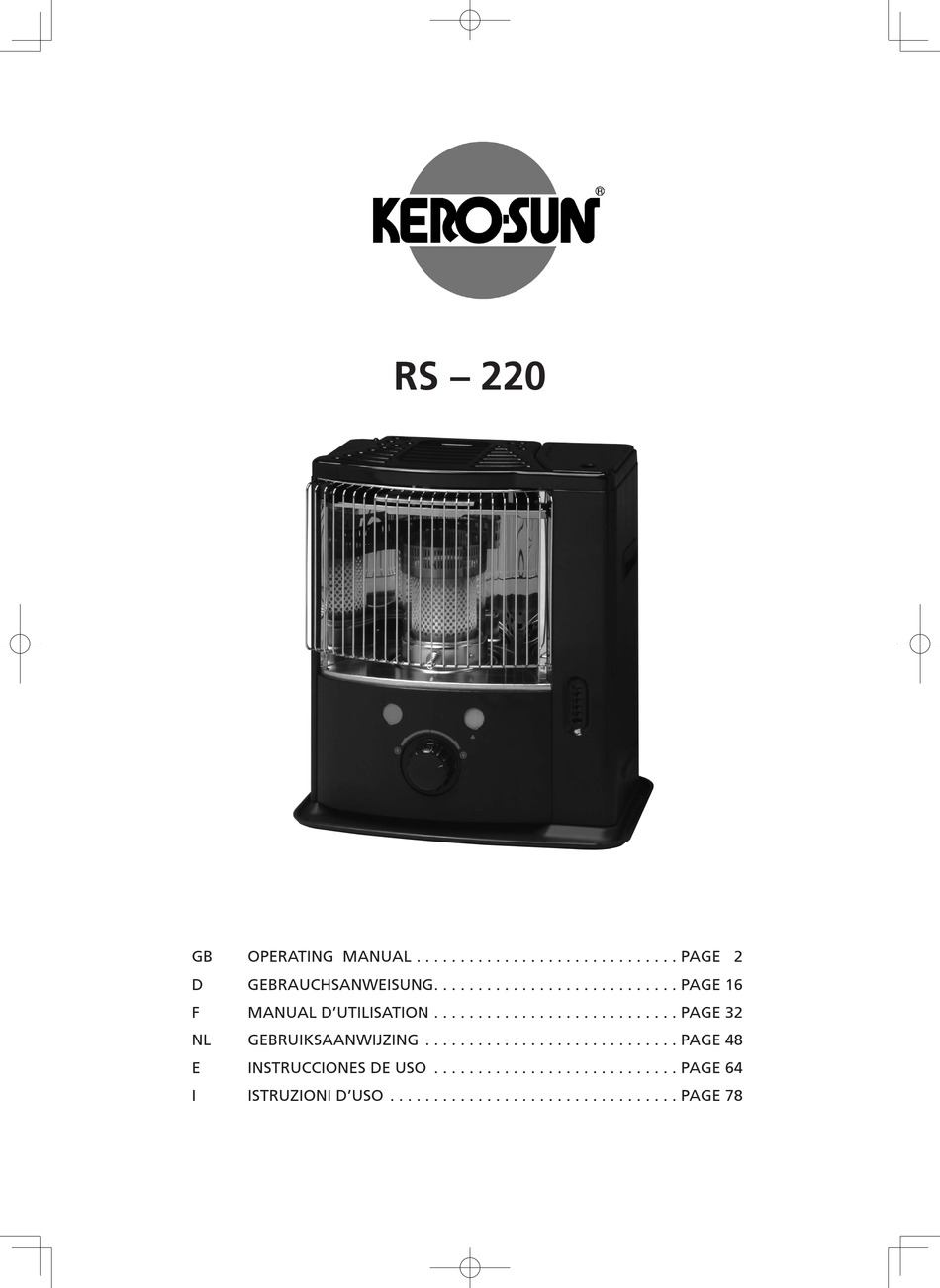 KEROSUN RS220 MANUAL Pdf Download ManualsLib
