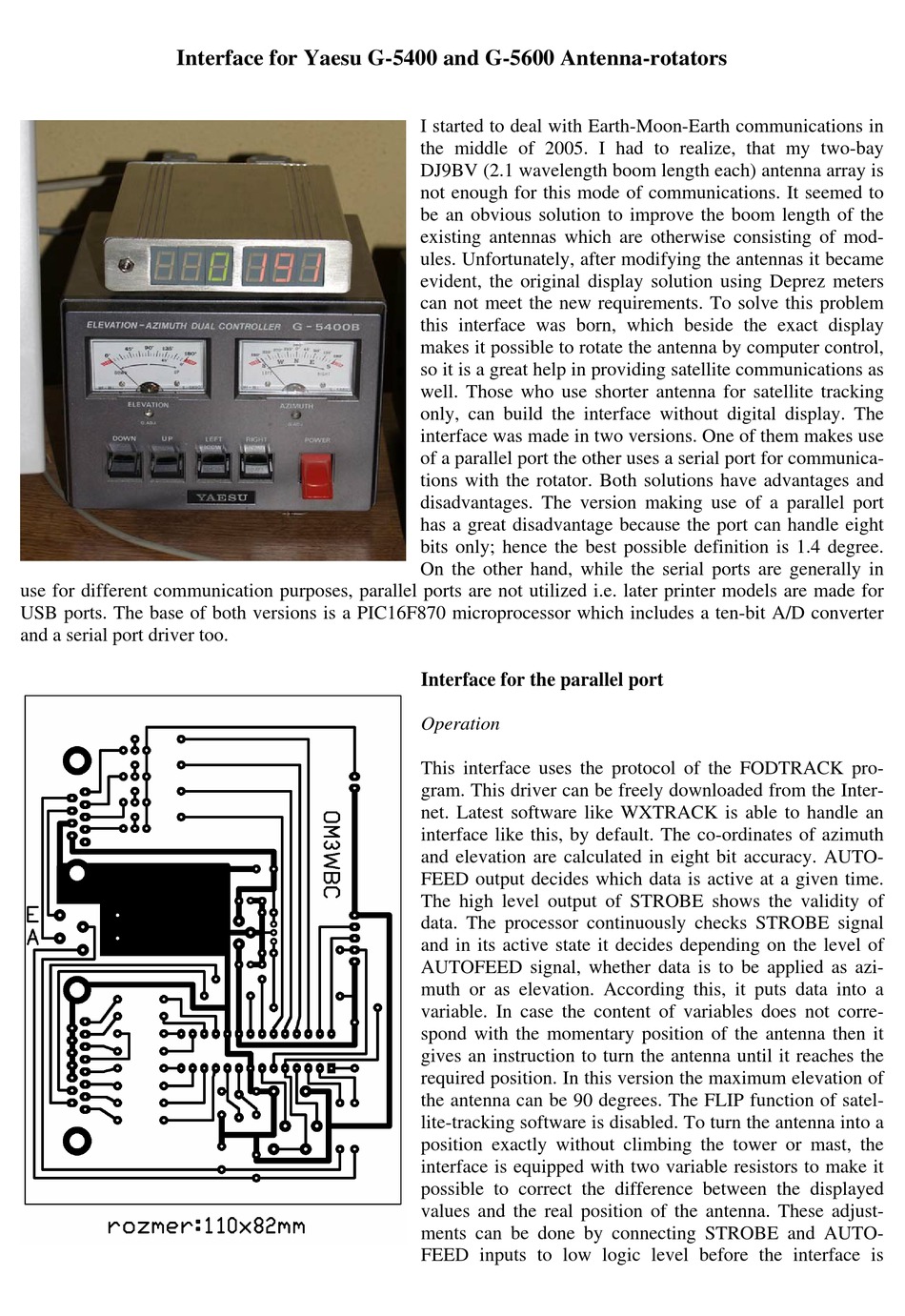 YAESU G-5400 QUICK START MANUAL Pdf Download | ManualsLib