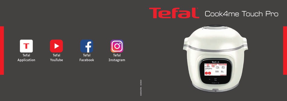 TEFAL COOK4ME TOUCH PRO MANUAL Pdf Download | ManualsLib