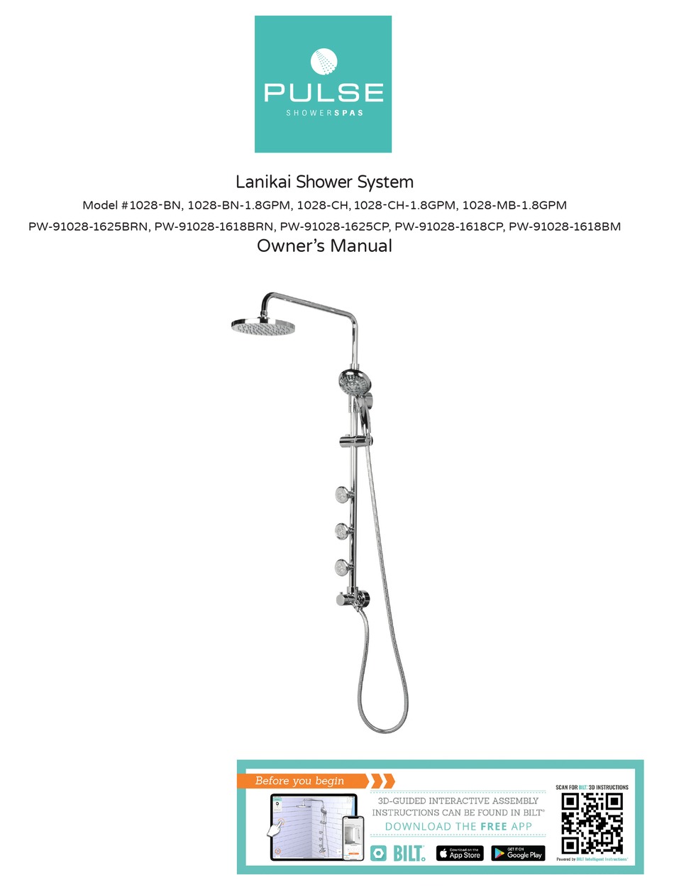 PULSE SHOWER SPAS LANIKAI 1028BN OWNER'S MANUAL Pdf Download ManualsLib