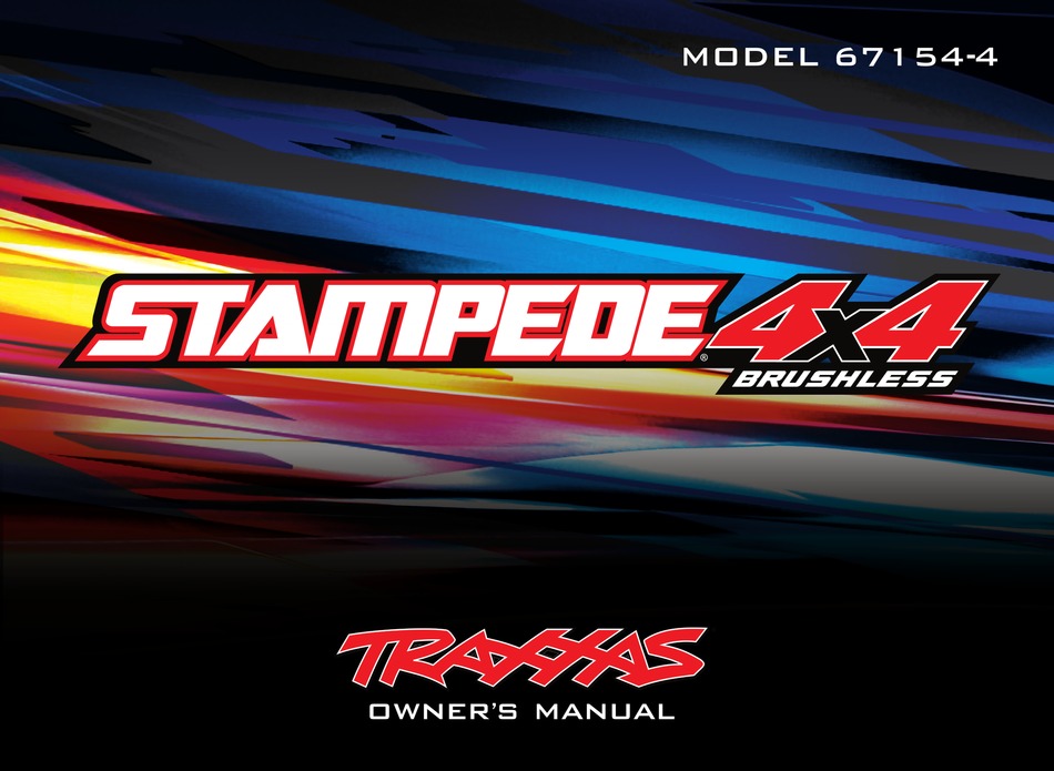 TRAXXAS STAMPEDE 4X4 BRUSHLESS MANUAL Pdf Download ManualsLib
