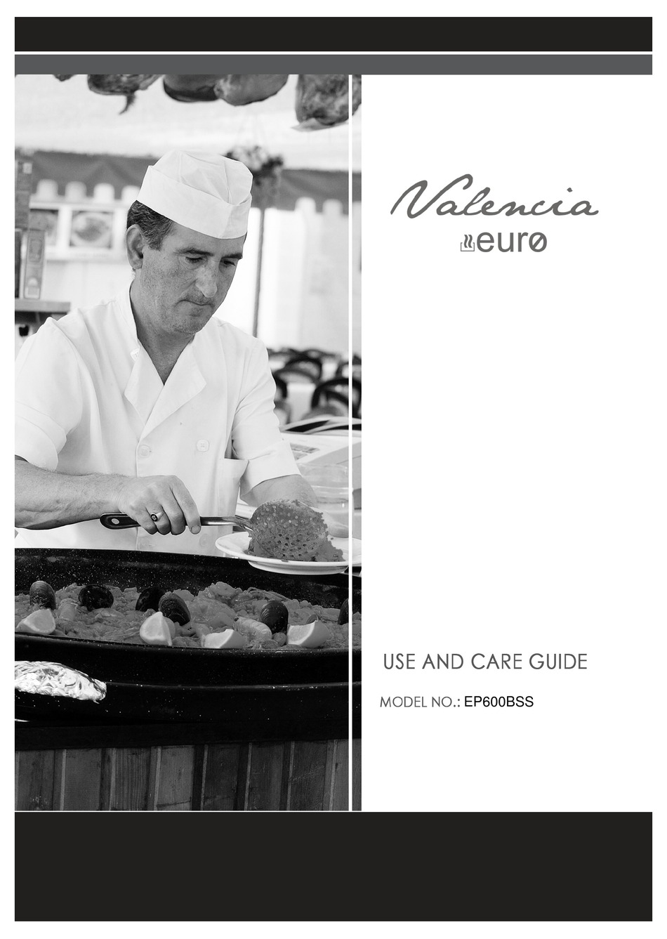 EURO VALENCIA EP600BSS USE AND CARE MANUAL Pdf Download ManualsLib