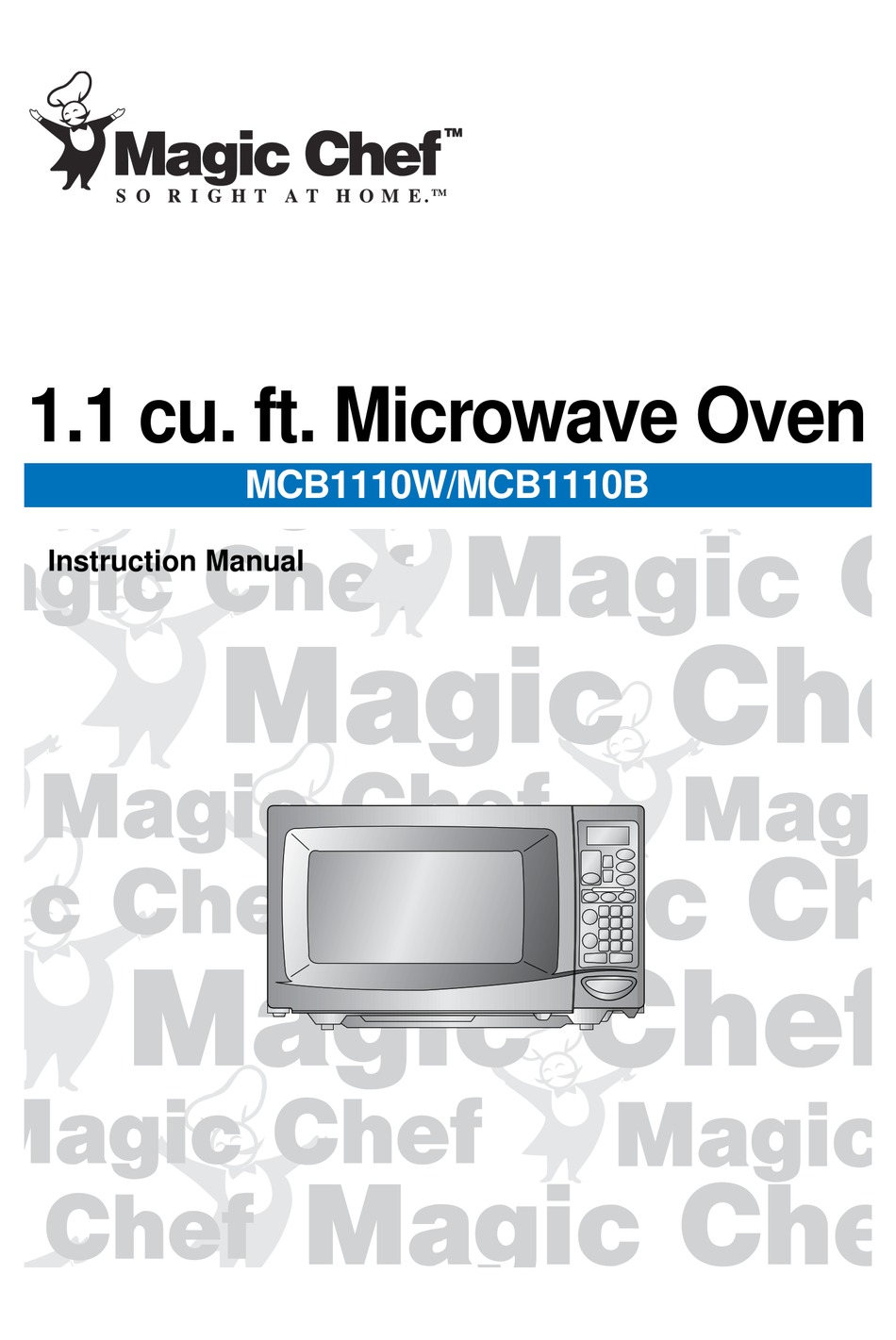 MAGIC CHEF MCB1110B INSTRUCTION MANUAL Pdf Download ManualsLib