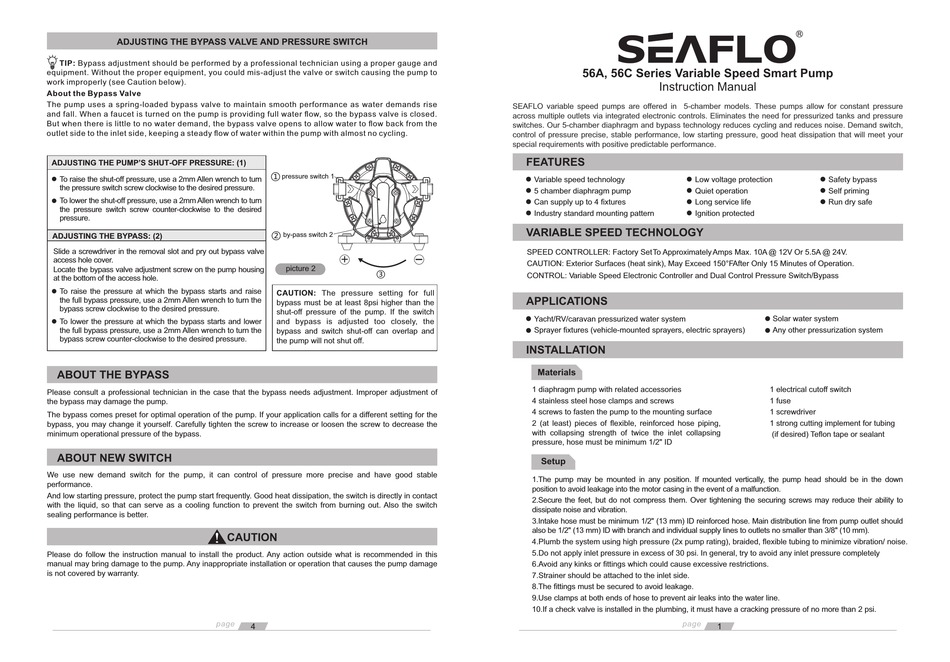 SEAFLO 56A SERIES INSTRUCTION MANUAL Pdf Download ManualsLib