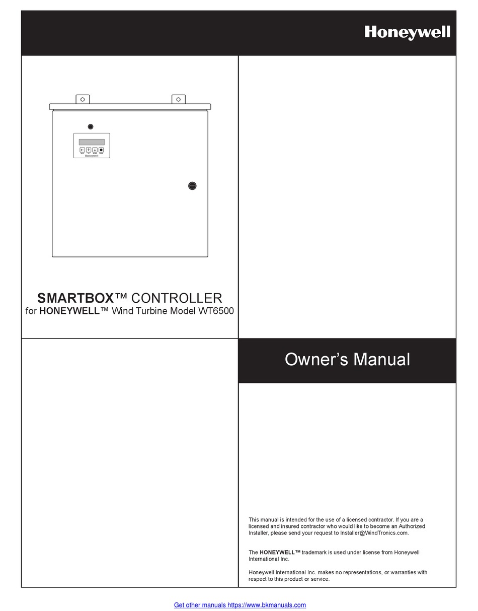 HONEYWELL SMARTBOX OWNER'S MANUAL Pdf Download ManualsLib