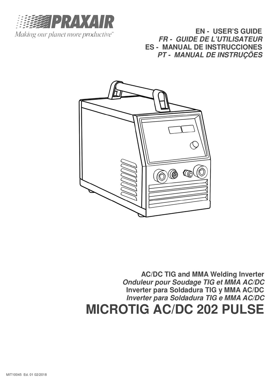 PRAXAIR MICROTIG AC/DC 202 PULSE USER MANUAL Pdf Download ManualsLib