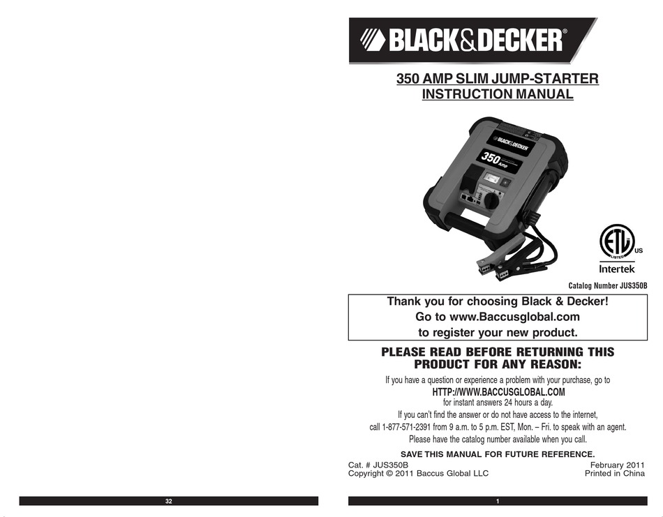 BLACK DECKER JUS350B INSTRUCTION MANUAL Pdf Download ManualsLib