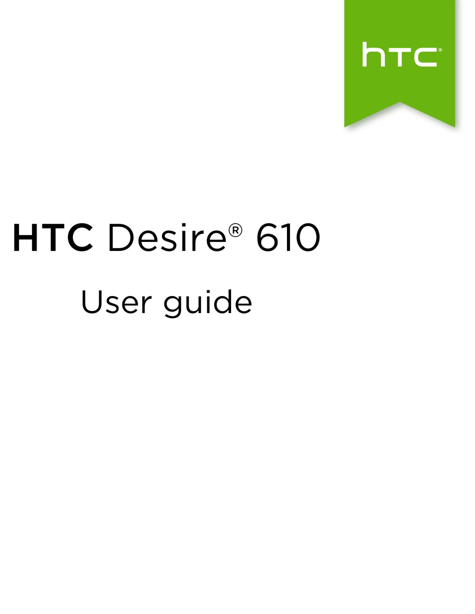 HTC DESIRE 610 USER MANUAL Pdf Download | ManualsLib