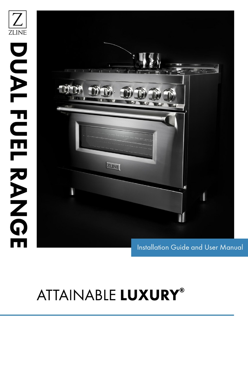 ZLINE ATTAINABLE LUXURY RABZ24CB INSTALLATION MANUAL AND USER