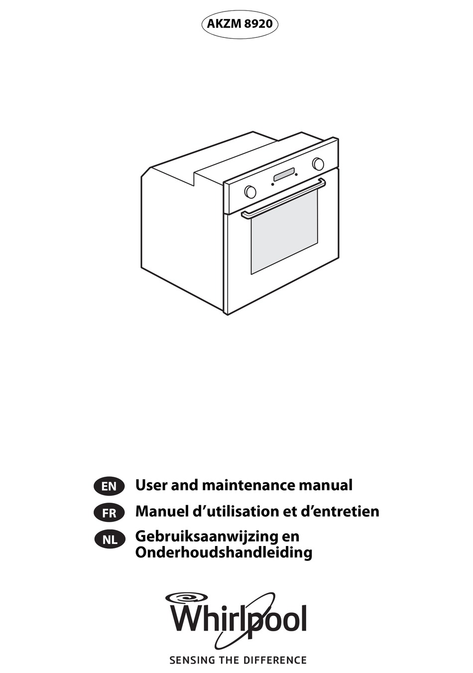 Whirlpool Akzm 8920 User And Maintenance Manual Pdf Download 