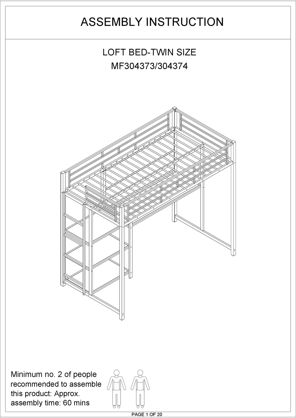 BED BATH & BEYOND MF304373 ASSEMBLY INSTRUCTION MANUAL Pdf Download