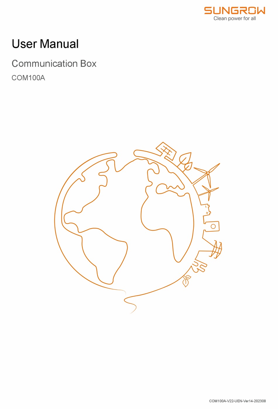 SUNGROW COM100A USER MANUAL Pdf Download ManualsLib