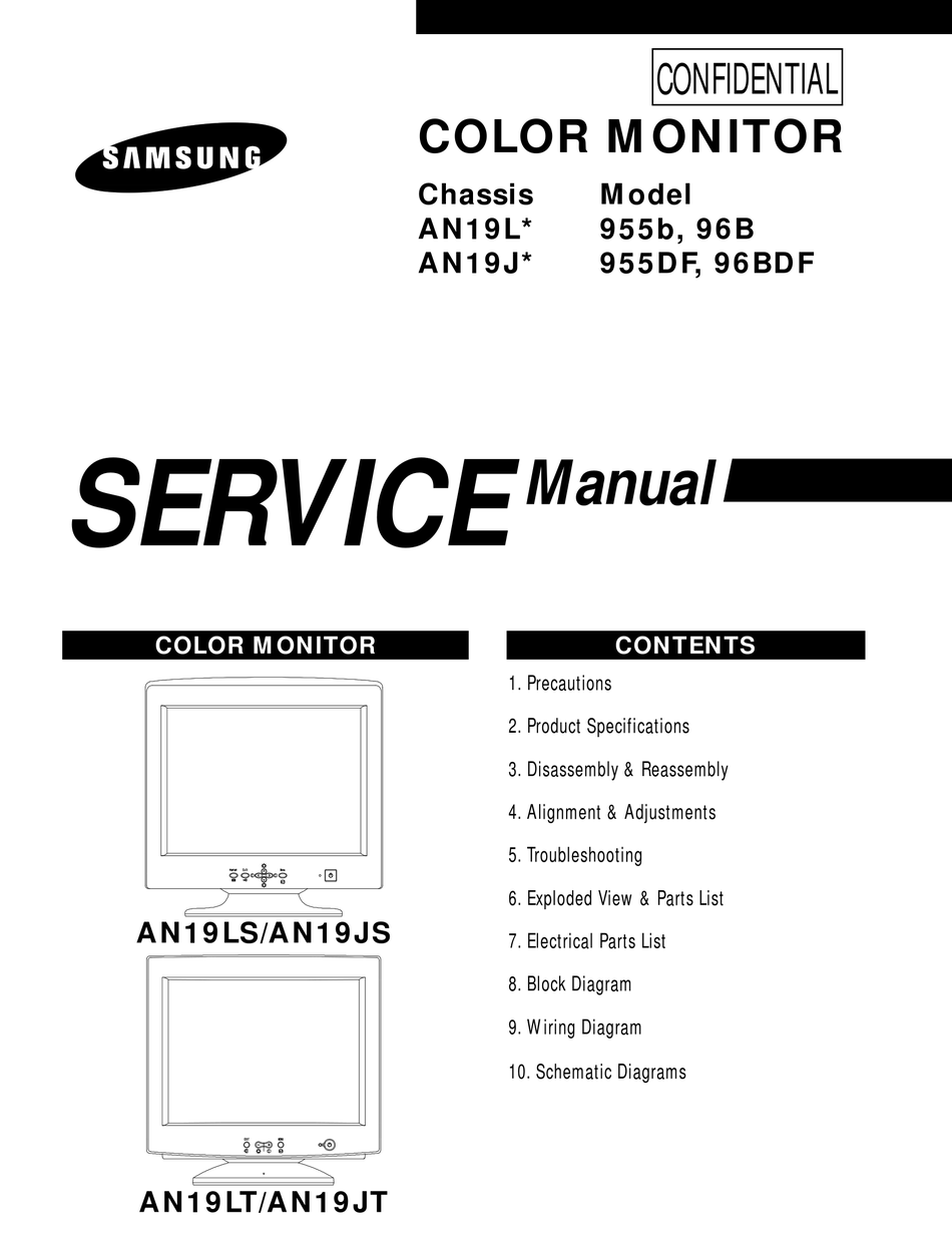 SAMSUNG AN19LS SERVICE MANUAL Pdf Download | ManualsLib