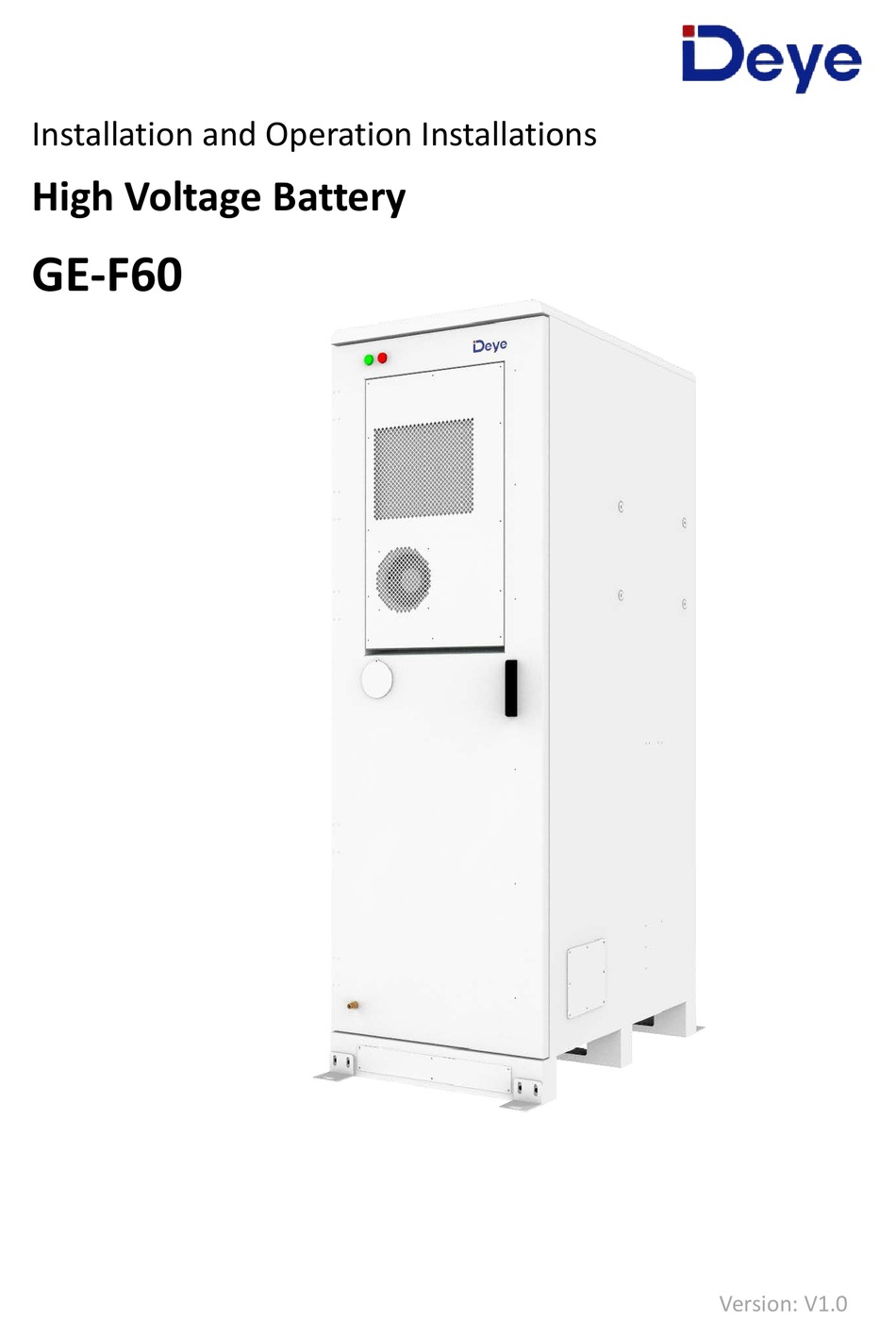 DEYE GEF60 MANUAL Pdf Download ManualsLib