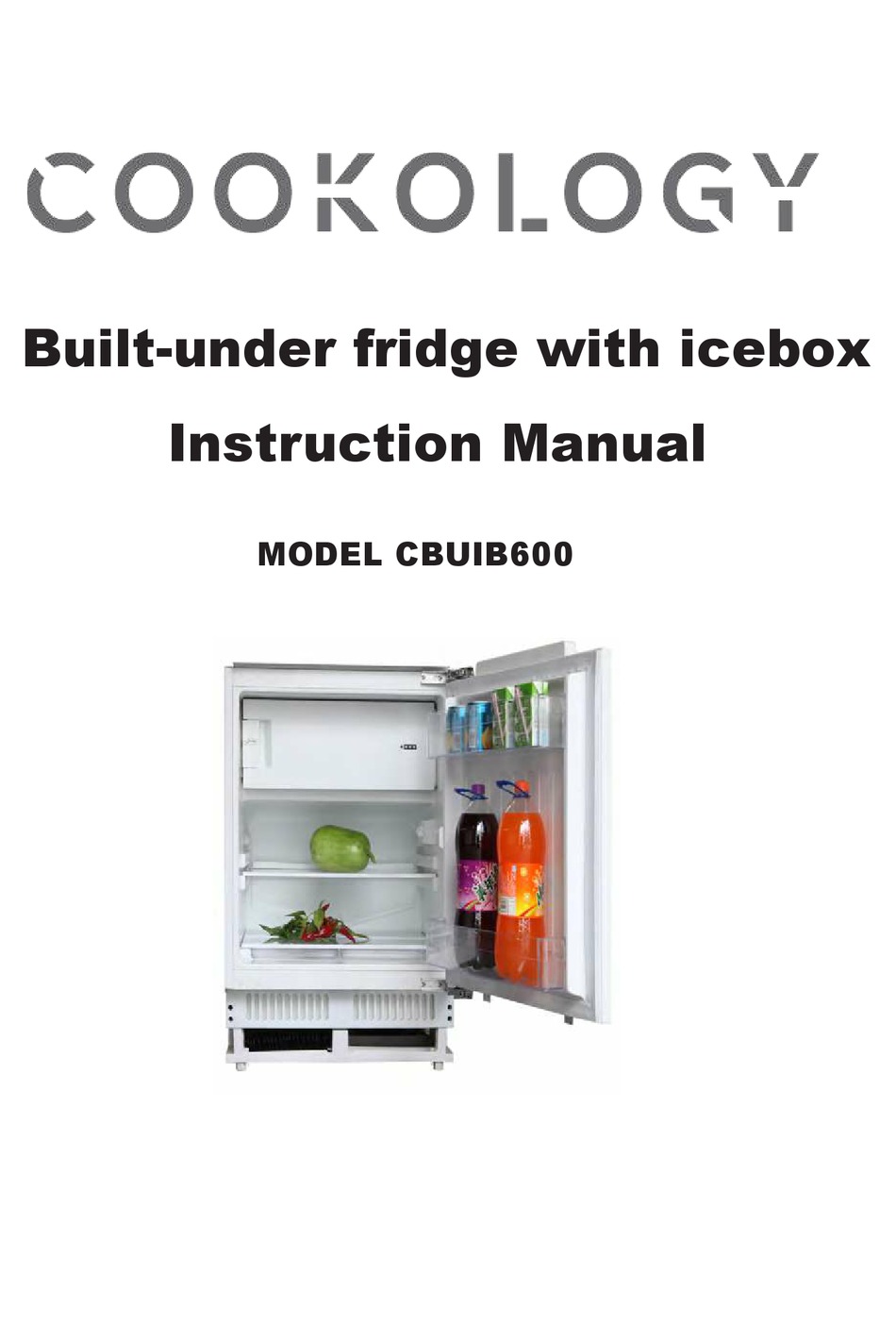 COOKOLOGY CBUIB600 INSTRUCTION MANUAL Pdf Download ManualsLib