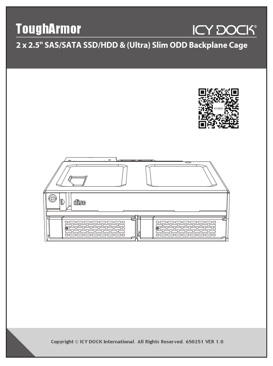 Icy Dock Tougharmor Mb Spo B Manual Pdf Download Manualslib