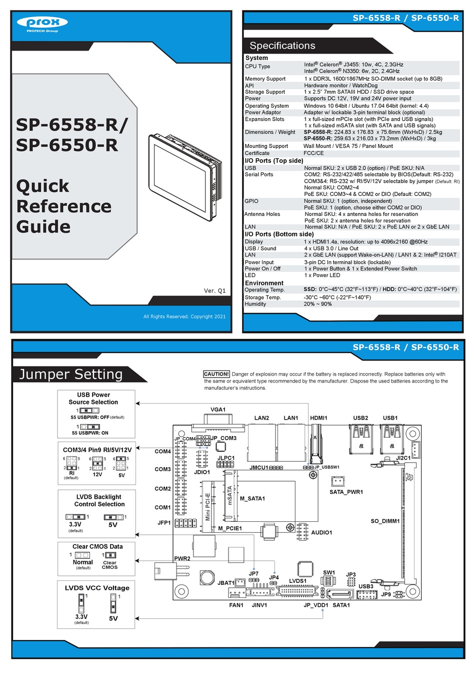 PROTECH PROX SP6558R QUICK REFERENCE MANUAL Pdf Download ManualsLib