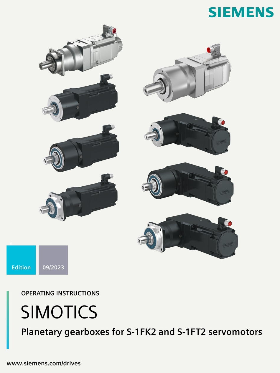 SIEMENS SIMOTICS S-1FK2 OPERATING INSTRUCTIONS MANUAL Pdf Download ...