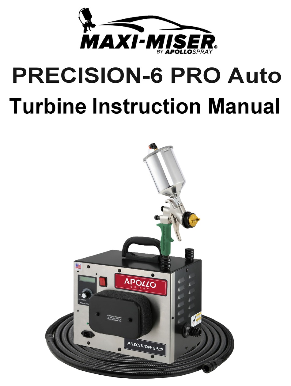 APOLLO SPRAYERS MAXIMISER PRECISION6 PRO INSTRUCTION MANUAL Pdf