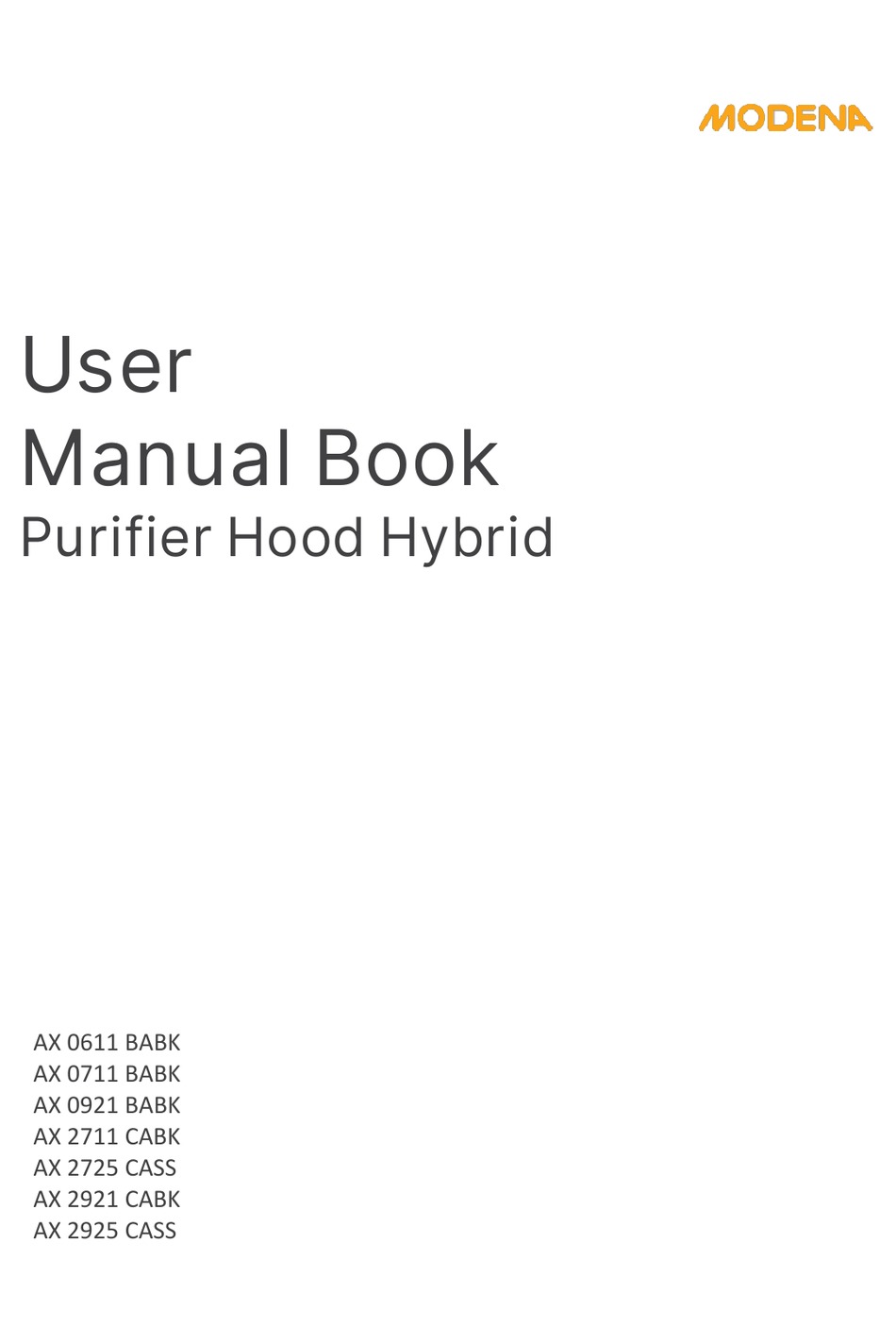 Modena Ax Babk User Manual Book Pdf Download Manualslib