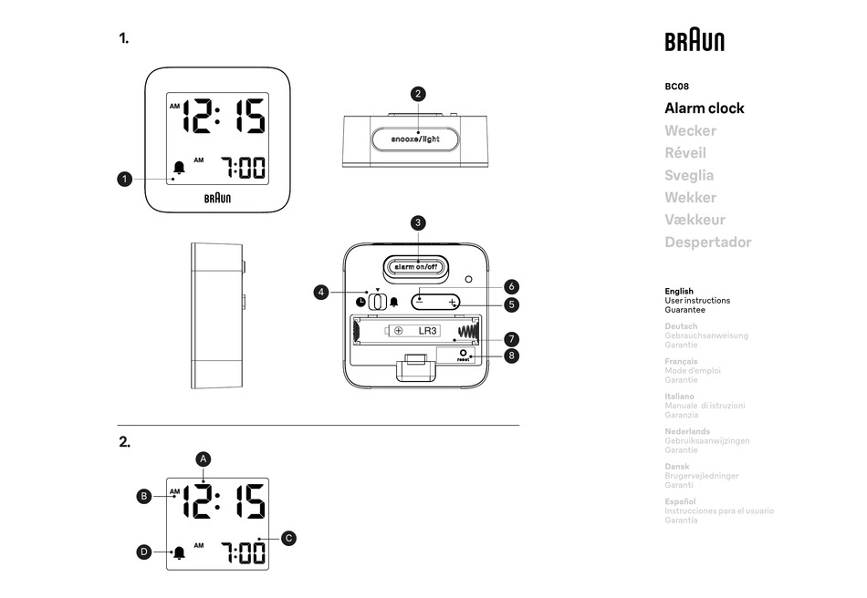 BRAUN BC08 USER INSTRUCTIONS AND GUARANTEE Pdf Download | ManualsLib