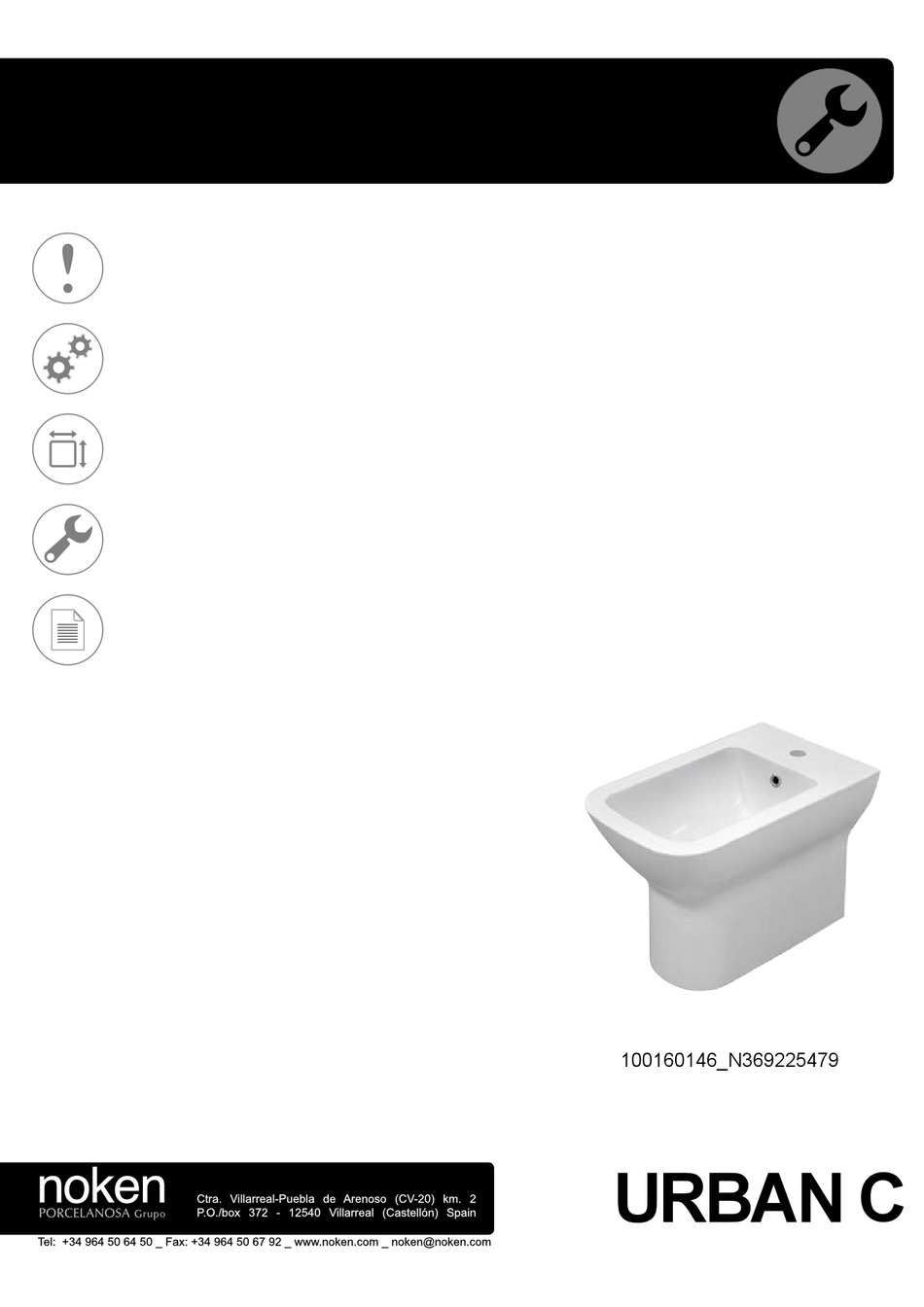 PORCELANOSA NOKEN URBAN C 100160146 N369225479 MANUAL Pdf Download