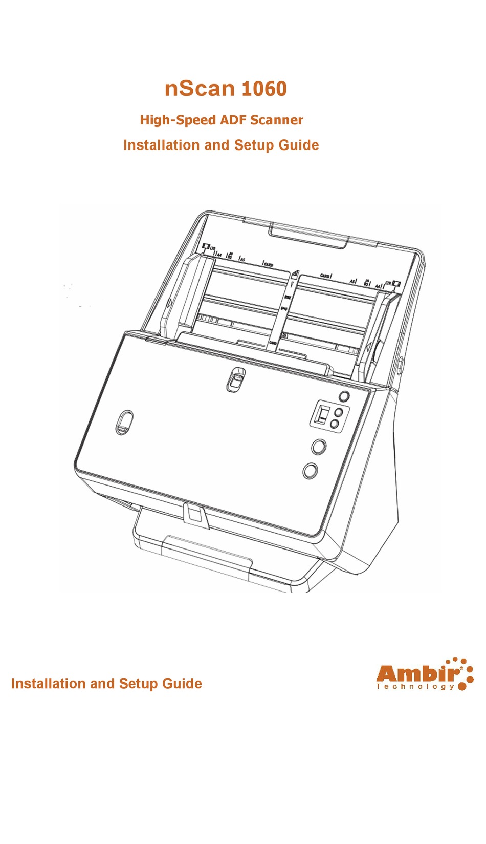 AMBIR NSCAN 1060 INSTALLATION AND SETUP MANUAL Pdf Download ManualsLib
