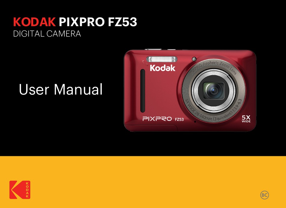 KODAK PIXPRO FZ53BL USER MANUAL Pdf Download ManualsLib