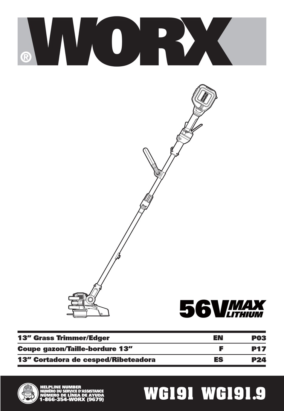 WORX WG191.9 MANUAL Pdf Download ManualsLib