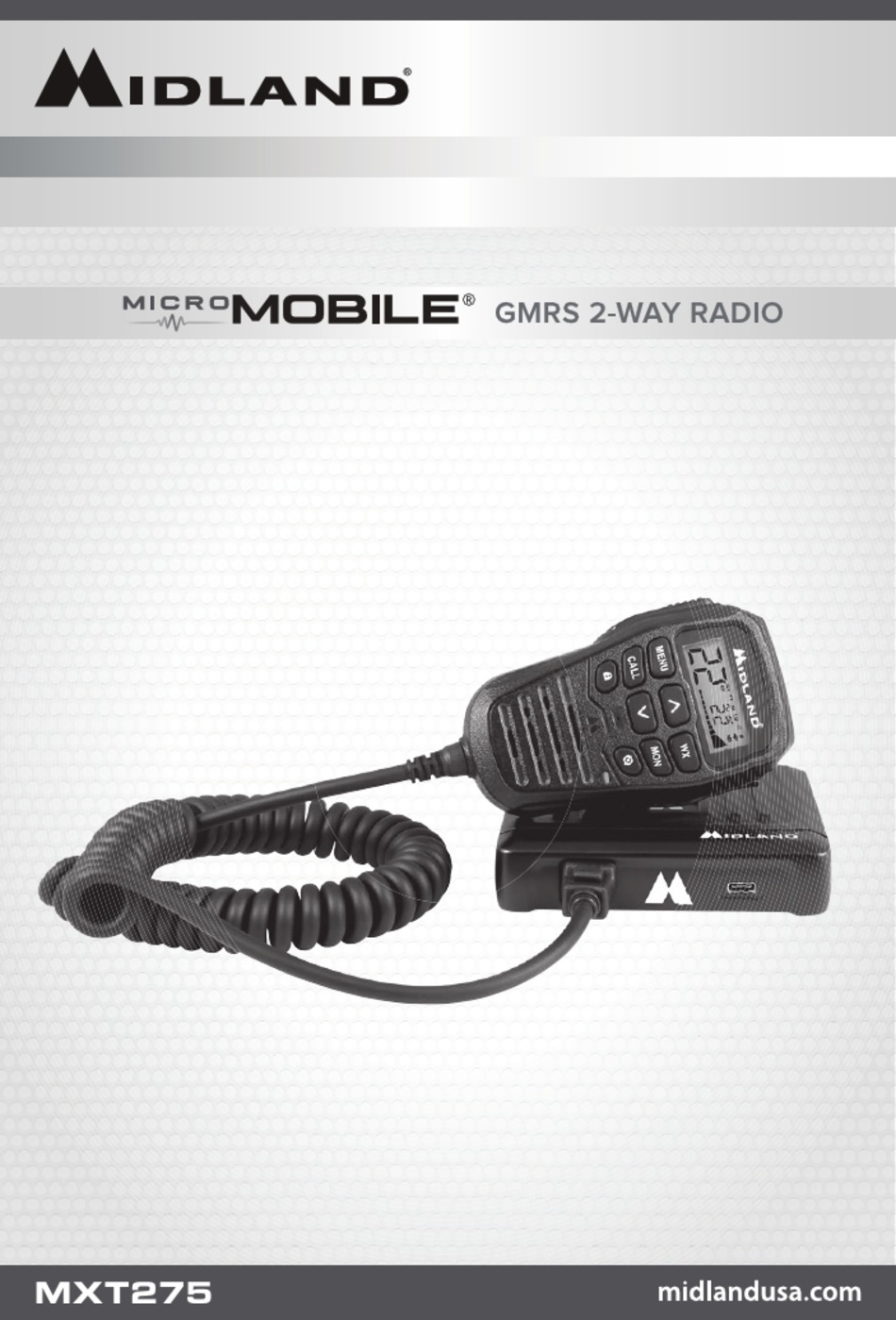 MIDLAND MXT275J MANUAL Pdf Download ManualsLib