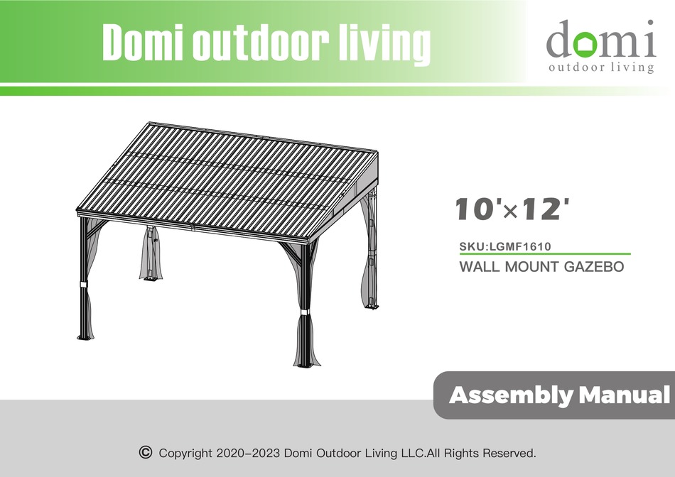 DOMI LGMF1610 ASSEMBLY MANUAL Pdf Download ManualsLib