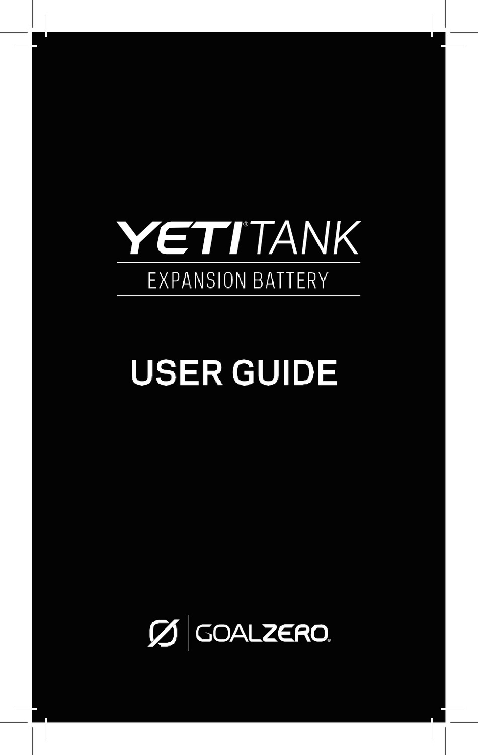 GOAL ZERO YETI TANK USER MANUAL Pdf Download ManualsLib