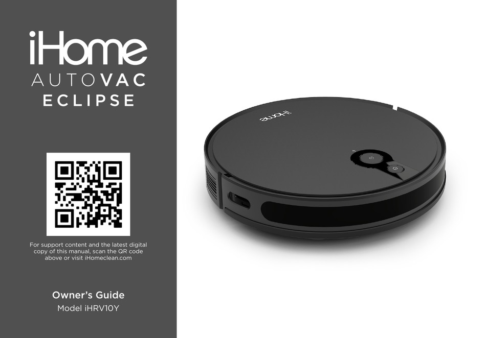 IHOME AUTO VAC ECLIPSE OWNER'S MANUAL Pdf Download | ManualsLib