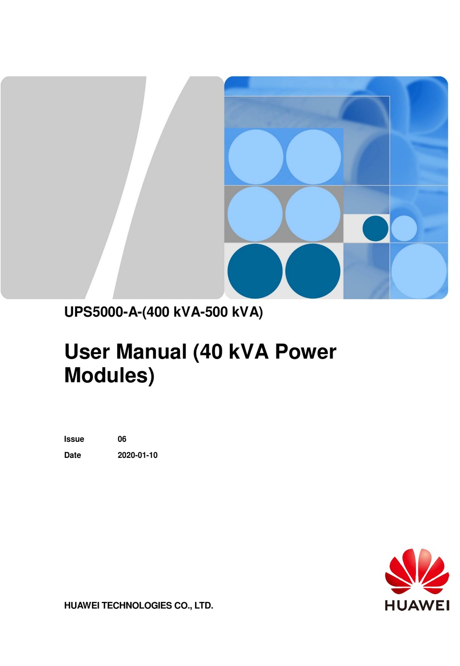 HUAWEI UPS5000-A-400K-SL USER MANUAL Pdf Download | ManualsLib