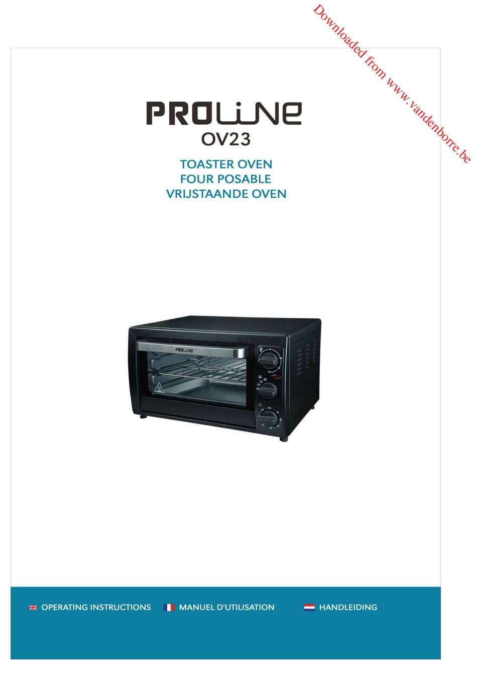 PROLINE OV23 OPERATING INSTRUCTIONS MANUAL Pdf Download ManualsLib