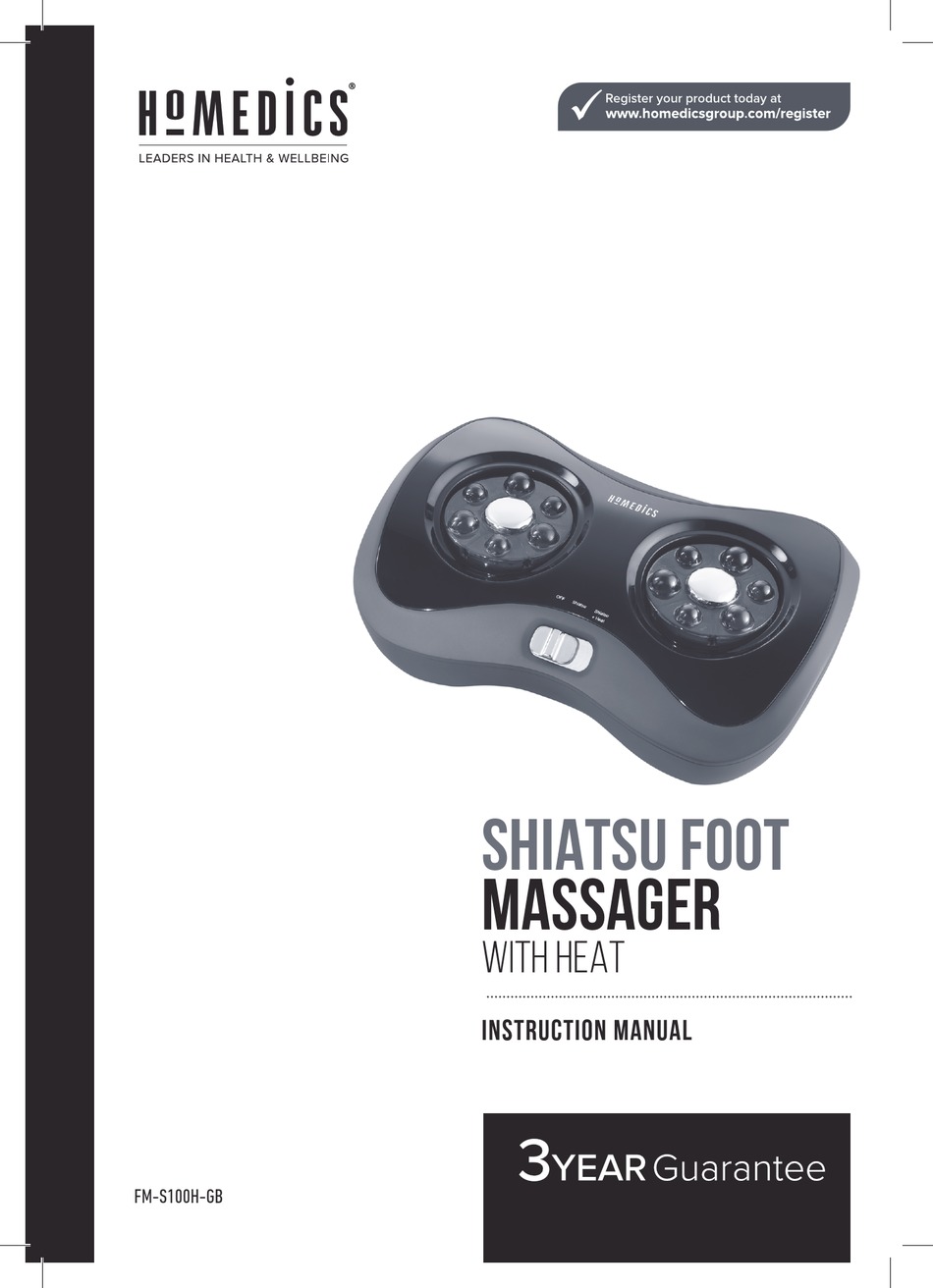 HOMEDICS FMS100HGB INSTRUCTION MANUAL Pdf Download ManualsLib