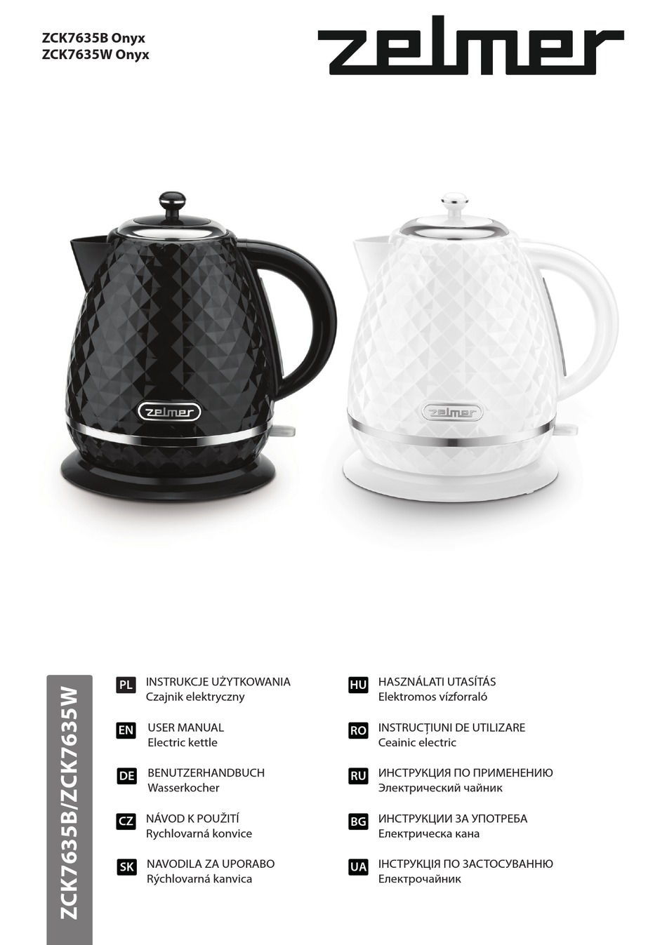 ZELMER ZCK7635B ONYX USER MANUAL Pdf Download ManualsLib