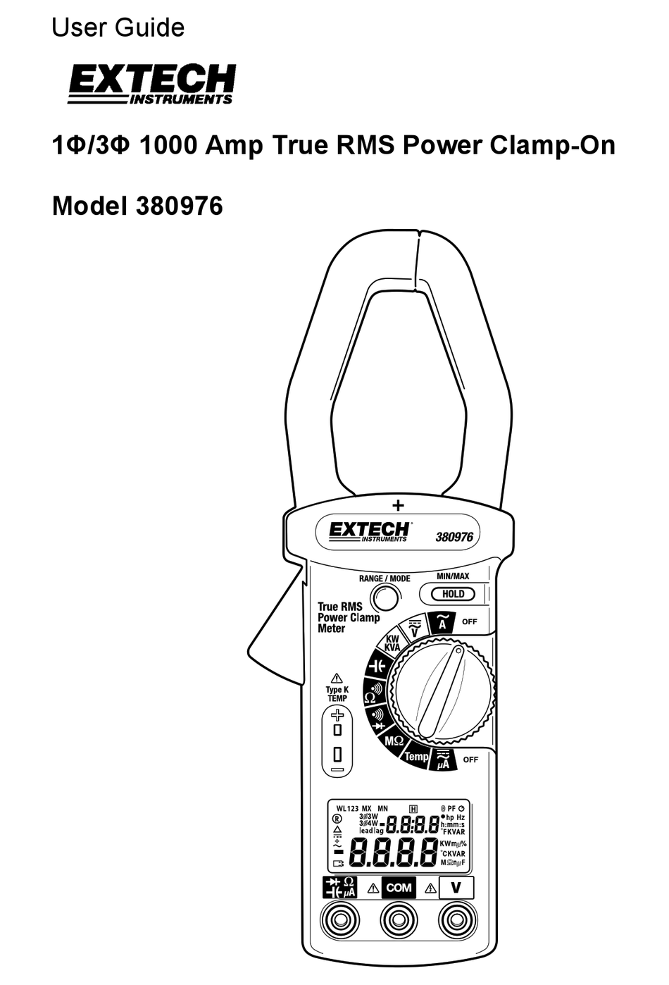 Extech Instruments 380976-k User Manual Pdf Download 