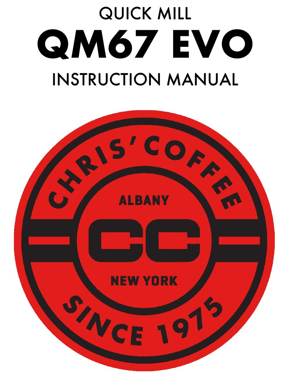 QUICK MILL QM67 EVO INSTRUCTION MANUAL Pdf Download ManualsLib